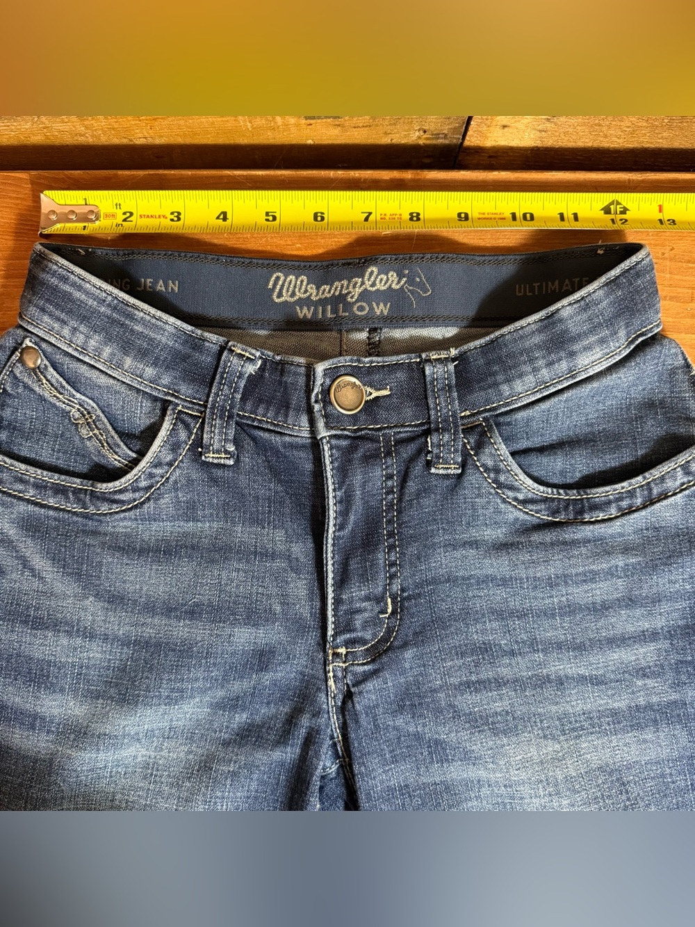 WRANGLER WOMEN'S ULTIMATE RIDING WILLOW LOVETTE BOOTCUT JEANS size 0 - Picture 3 of 5
